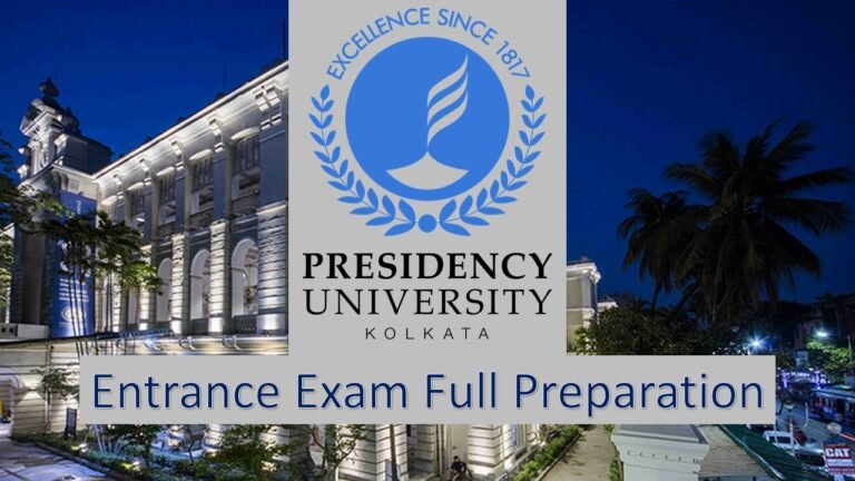 PRESIDENCY UNIVERSITY ENTRANCE TEST