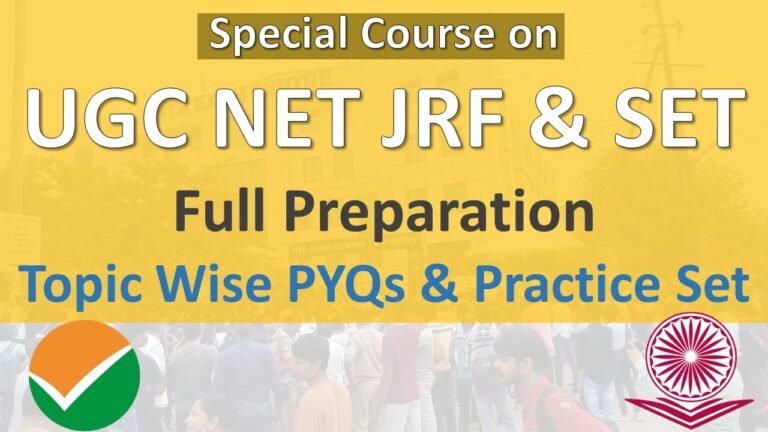 NET JRF SET SPECIAL COURSE