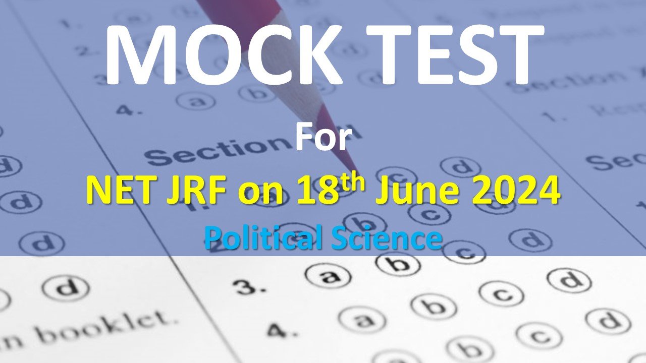 MOCK TEST for NET JRF and WB SET DECEMBER 2024